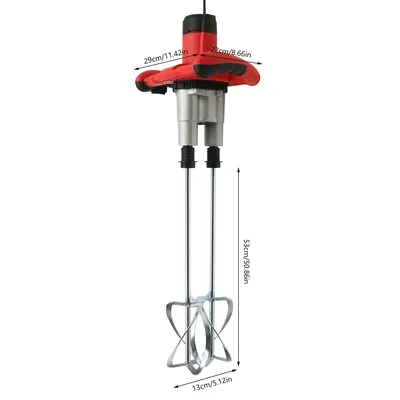 2800W Handheld Paint and Mortar Stirrer Corded Electric 2-Gear Concrete Mixer 6 Speeds Optional Red/Green US/EU 2800W Handheld Paint and Mortar Stirrer Corded Electric 2-Gear Concrete Mixer 6 Speeds Optional Red/Green US/EU