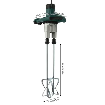 2800W Handheld Paint and Mortar Stirrer Corded Electric 2-Gear Concrete Mixer 6 Speeds Optional Red/Green US/EU 2800W Handheld Paint and Mortar Stirrer Corded Electric 2-Gear Concrete Mixer 6 Speeds Optional Red/Green US/EU