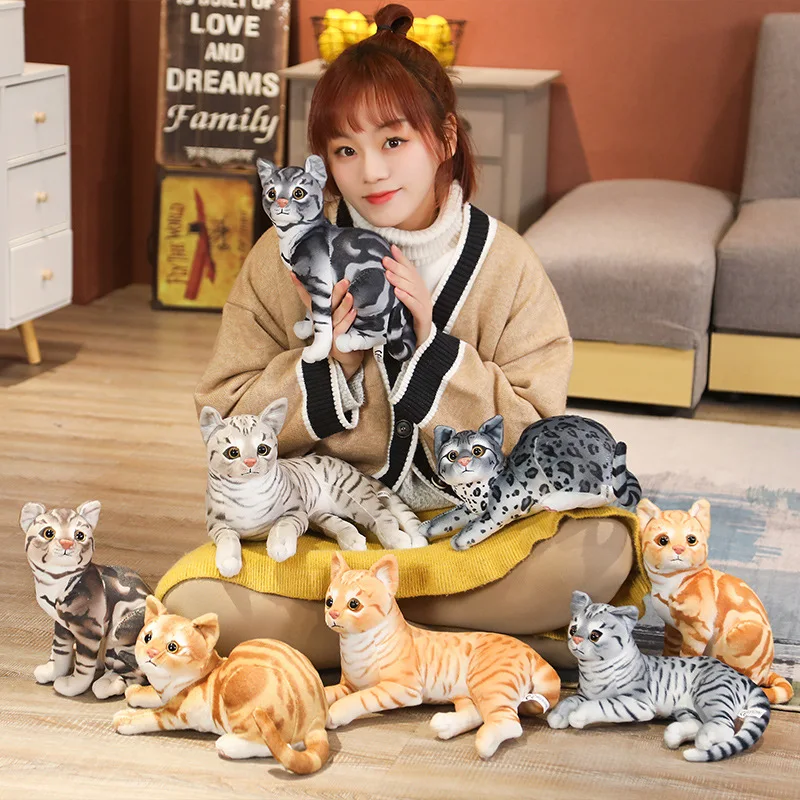 29cm Simulation American Shorthai Siamese Cat Plush Stuffed Lifelike Doll Animal Pet Toys 29cm Simulation American Shorthai Siamese Cat Plush Stuffed Lifelike Doll Animal Pet Toys