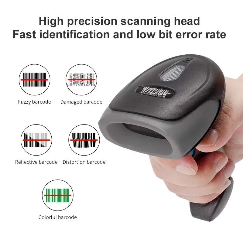 2D Barcode Reader USB Wired/Wireless 2.4G WIFI Bluetooth Handheld Bar Code QR Code Scanner CMOS Image High-speed 2D Barcode Reader USB Wired/Wireless 2.4G WIFI Bluetooth Handheld Bar Code QR Code Scanner CMOS Image High-speed