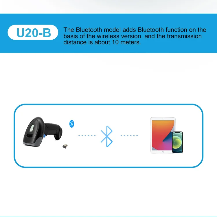 2D Barcode Reader USB Wired/Wireless 2.4G WIFI Bluetooth Handheld Bar Code QR Code Scanner CMOS Image High-speed 2D Barcode Reader USB Wired/Wireless 2.4G WIFI Bluetooth Handheld Bar Code QR Code Scanner CMOS Image High-speed