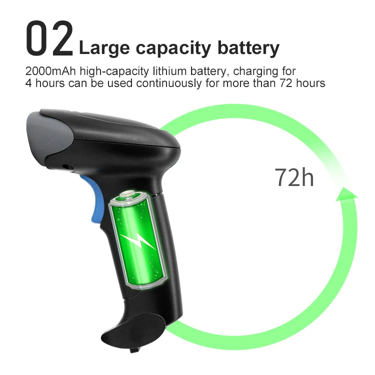 2D Barcode Reader USB Wired/Wireless 2.4G WIFI Bluetooth Handheld Bar Code QR Code Scanner CMOS Image High-speed 2D Barcode Reader USB Wired/Wireless 2.4G WIFI Bluetooth Handheld Bar Code QR Code Scanner CMOS Image High-speed