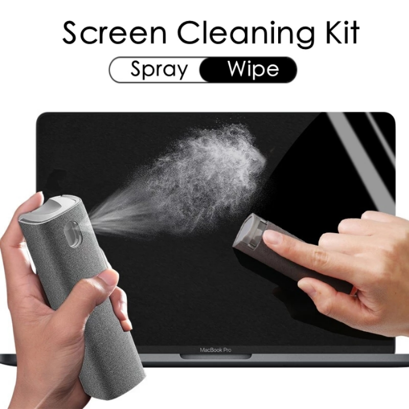 2in1 Microfiber Screen Cleaner Spray Bottle Set Mobile Phone Ipad Computer Microfiber Cloth Wipe Iphone Cleaning 2in1 Microfiber Screen Cleaner Spray Bottle Set Mobile Phone Ipad Computer Microfiber Cloth Wipe Iphone Cleaning
