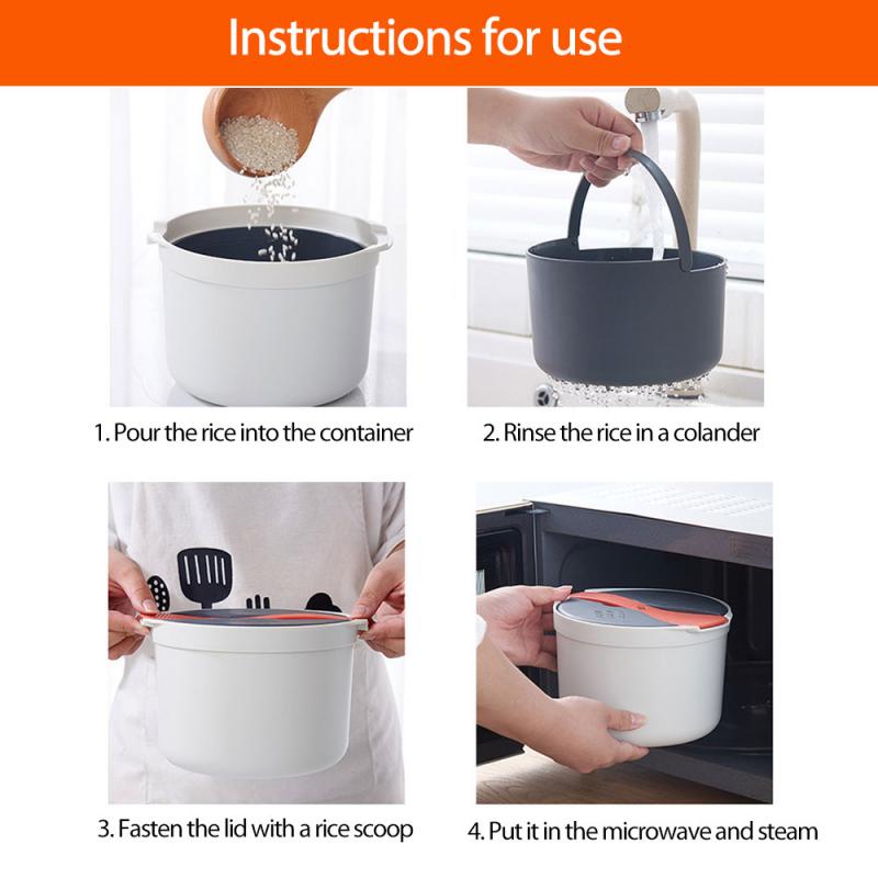 2L Microwave Rice Maker Kitchen Set 2L Microwave Rice Maker Kitchen Set