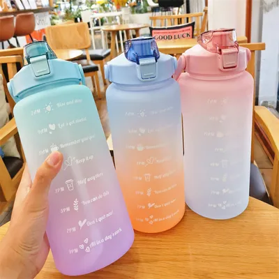 2L Motivational Water Bottle with Time Marker 2L Motivational Water Bottle with Time Marker