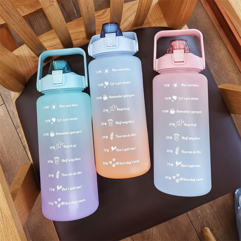 2L Motivational Water Bottle with Time Marker 2L Motivational Water Bottle with Time Marker