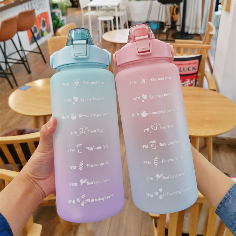 2L Motivational Water Bottle with Time Marker 2L Motivational Water Bottle with Time Marker