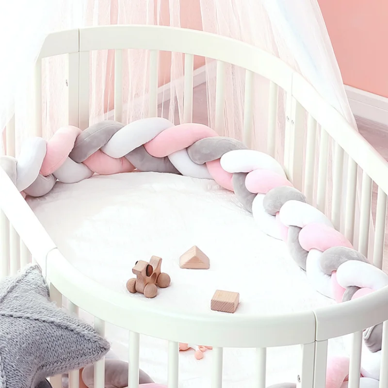 2m Round Cushion Soft Knot Throw Pillow Handmade Braided Knit Plush Pillow Decor Couch Sofa Bed Infant Bebe Crib