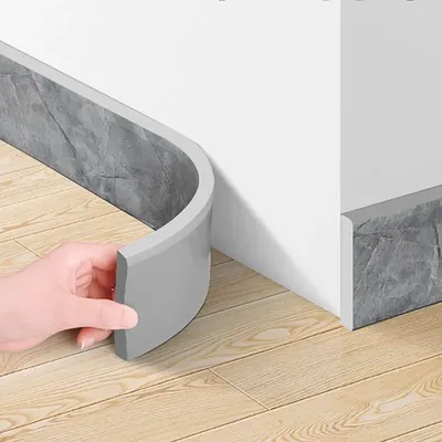 2M Waterproof enclosure Self adhesive Skirting Line 3D Wall Sticker Thickened Anti-collision Decoration Kid's Corner