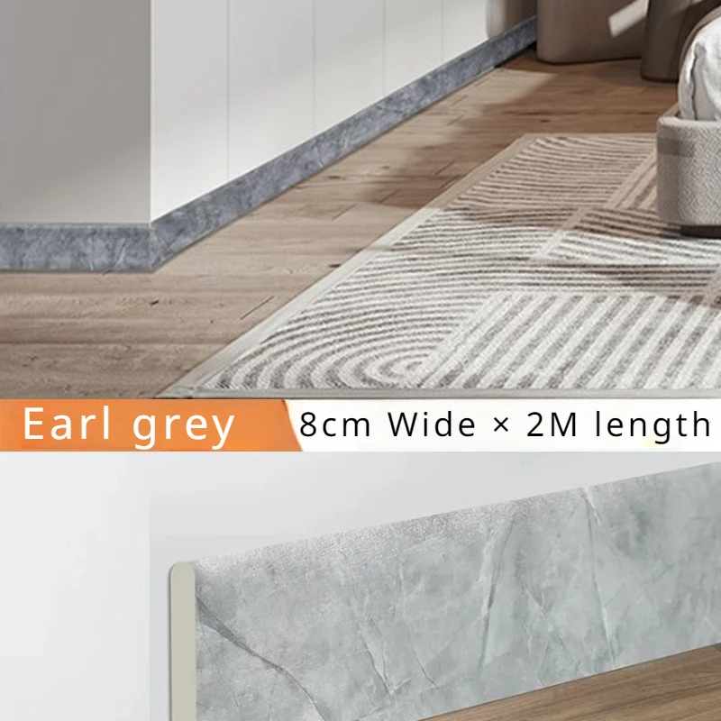 2M Waterproof enclosure Self adhesive Skirting Line 3D Wall Sticker Thickened Anti-collision Decoration Kid's Corner
