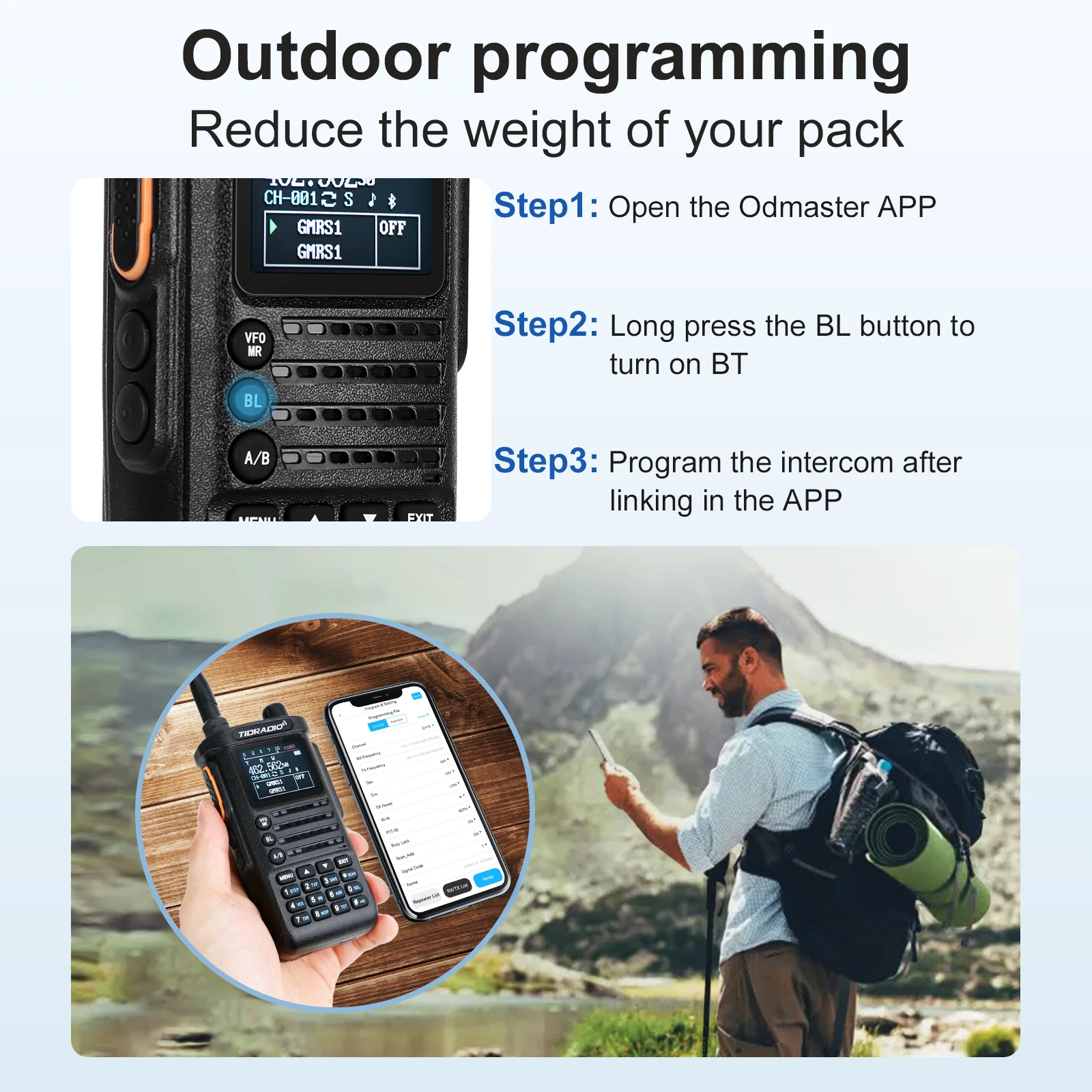 2nd Gen TD-H8 10W Professional Walkie Talkie Portable Long Range Radio Phone Wireless Programmable Search Repeaters