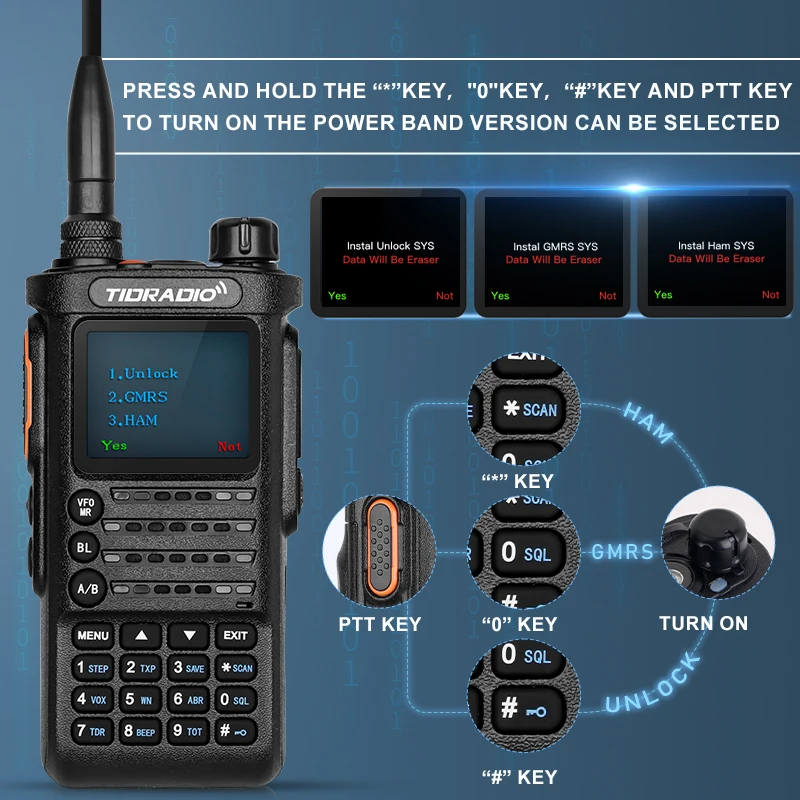 2nd Gen TD-H8 10W Professional Walkie Talkie Portable Long Range Radio Phone Wireless Programmable Search Repeaters
