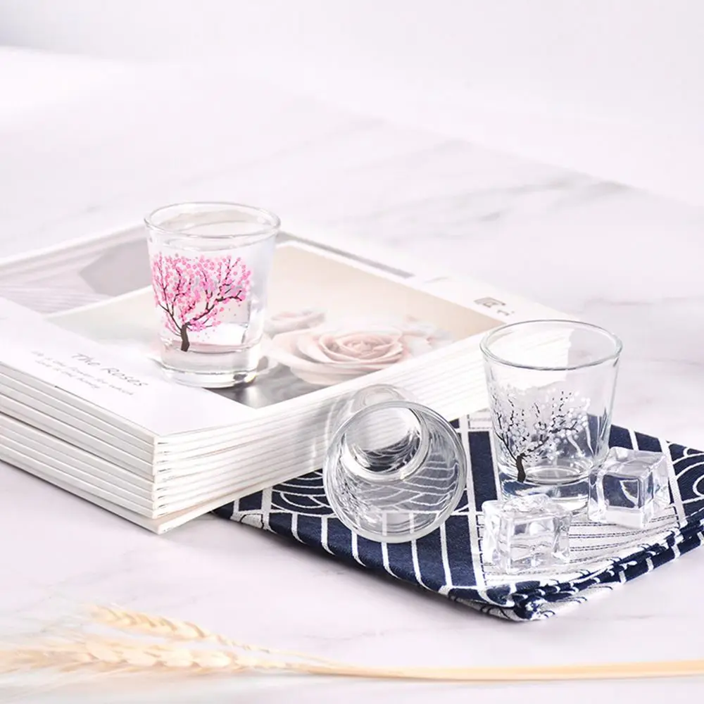 2oz Glass Wine Glass Cup Temperature Change Color Sakura Vodka Shot Glasses Clear Mini Glass Vodka Cup Bar Barware Wine 2oz Glass Wine Glass Cup Temperature Change Color Sakura Vodka Shot Glasses Clear Mini Glass Vodka Cup Bar Barware Wine