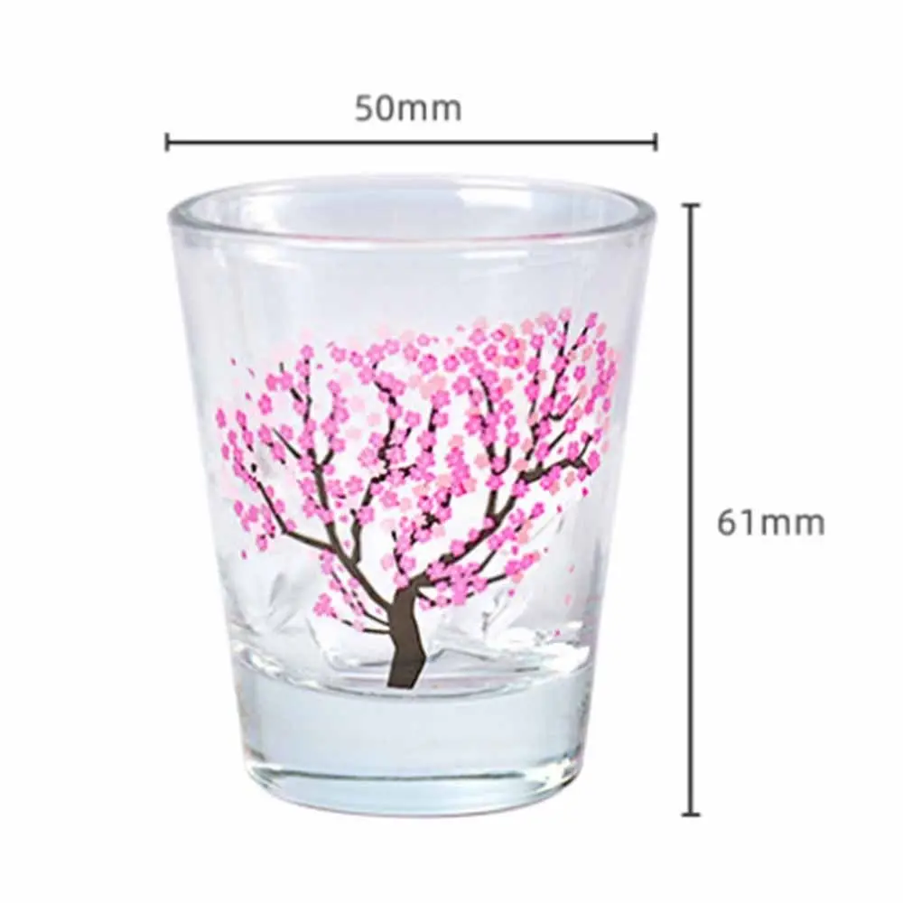 2oz Glass Wine Glass Cup Temperature Change Color Sakura Vodka Shot Glasses Clear Mini Glass Vodka Cup Bar Barware Wine 2oz Glass Wine Glass Cup Temperature Change Color Sakura Vodka Shot Glasses Clear Mini Glass Vodka Cup Bar Barware Wine
