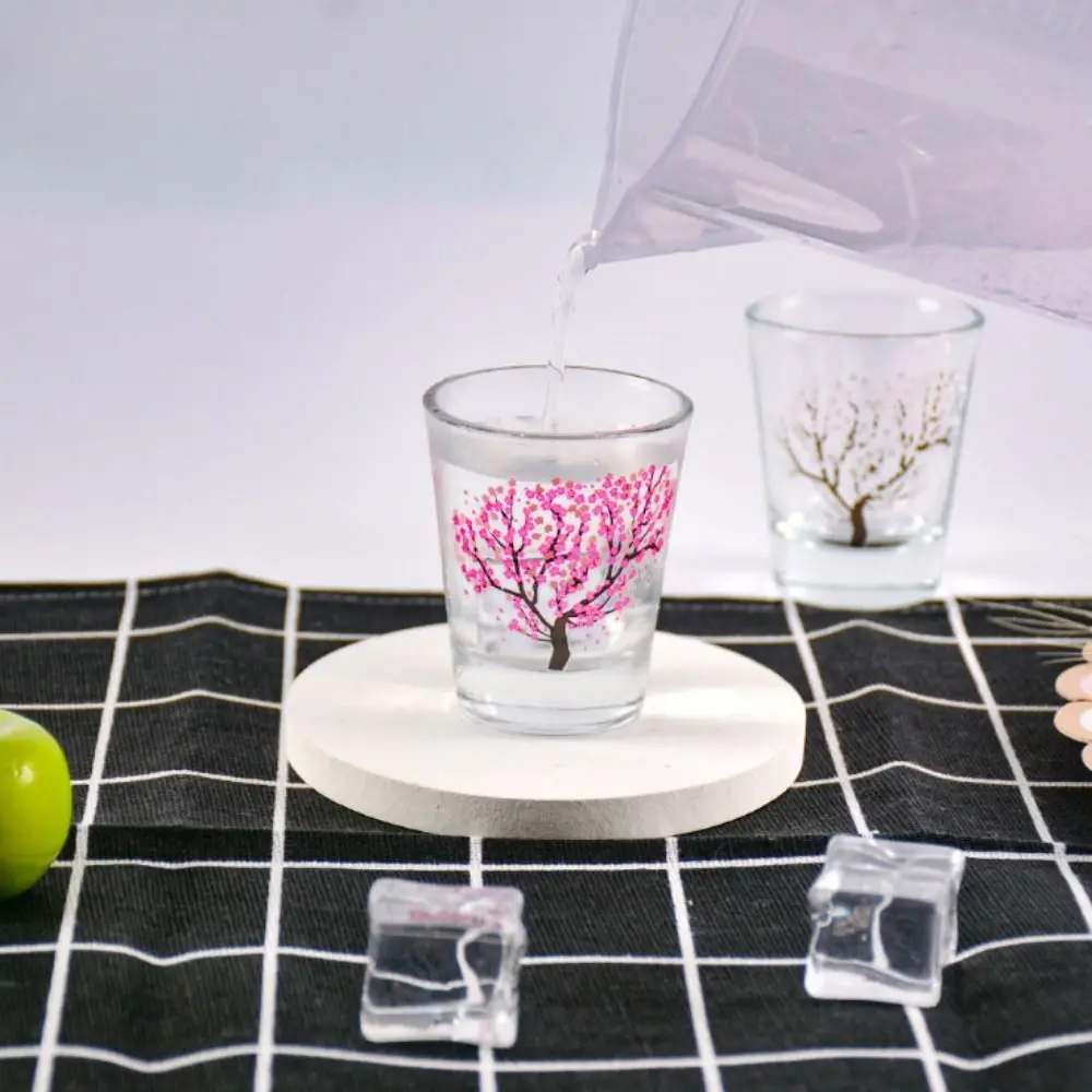 2oz Glass Wine Glass Cup Temperature Change Color Sakura Vodka Shot Glasses Clear Mini Glass Vodka Cup Bar Barware Wine 2oz Glass Wine Glass Cup Temperature Change Color Sakura Vodka Shot Glasses Clear Mini Glass Vodka Cup Bar Barware Wine