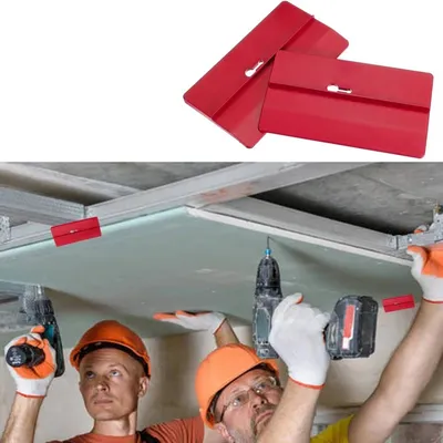 2pc Drywall Fitting Tool Plasterboard Fixing Tool Room Ceiling Sloped Wall Decoration Carpenter Tool Ceiling