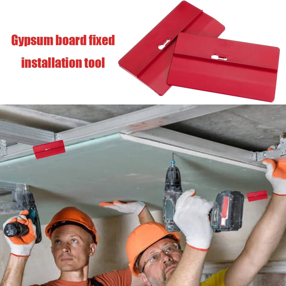 2pc Drywall Fitting Tool Plasterboard Fixing Tool Room Ceiling Sloped Wall Decoration Carpenter Tool Ceiling