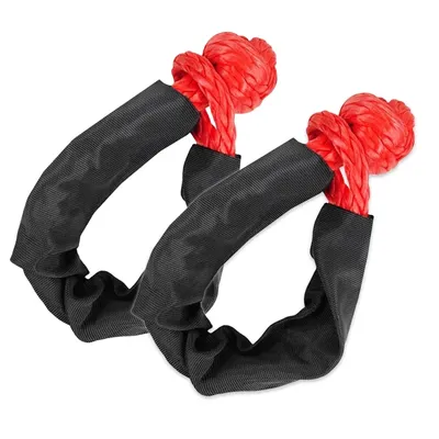 2Pcs 19T 42,000Lbs Break Strength Synthetic Soft Shackle 1/2″ X 22'' Rugged Shackles with Protective Sleeve for Vehicle 2Pcs 19T 42,000Lbs Break Strength Synthetic Soft Shackle 1/2″ X 22'' Rugged Shackles with Protective Sleeve for Vehicle