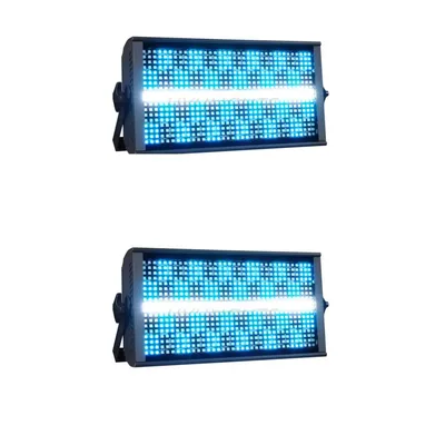 2PCS 200W LED Strobe Light Super Bright RGBW 4in1 48 Partition White 8000K DMX Dj Wash Bar Strobe Stage Lighting Effects 2PCS 200W LED Strobe Light Super Bright RGBW 4in1 48 Partition White 8000K DMX Dj Wash Bar Strobe Stage Lighting Effects
