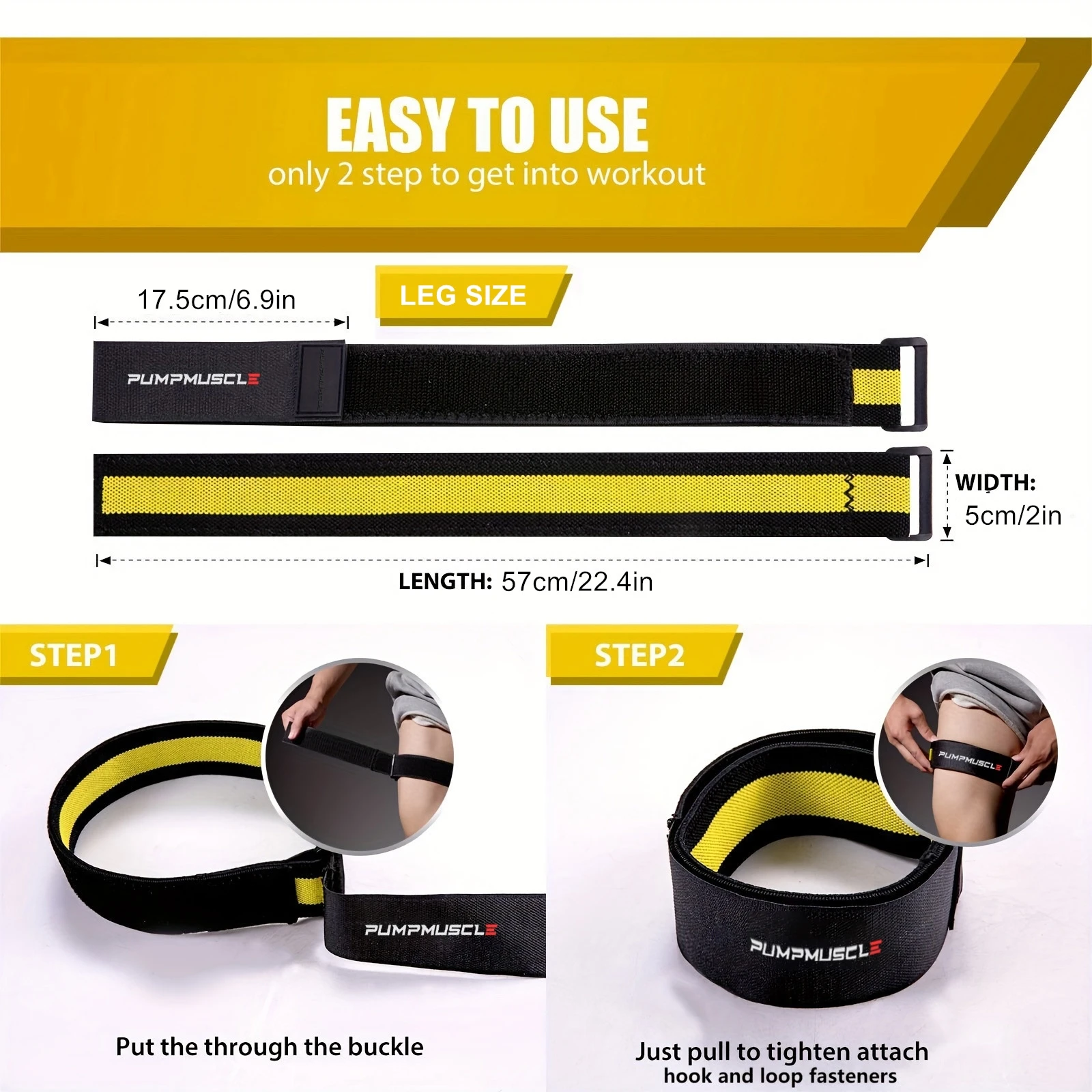 2pcs Adjustable Leg Blood Flow Restriction Bands – Enhance Muscle Growth and Strength, Ideal for Leg Workouts, Glute 2pcs Adjustable Leg Blood Flow Restriction Bands – Enhance Muscle Growth and Strength, Ideal for Leg Workouts, Glute