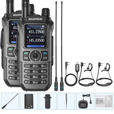 2PCS Baofeng UV-21 Pro Walkie Talkie Multi Band Wireless Copy Frequency Long Range 999CH AM High Power UV 5R K6 5RH Ham