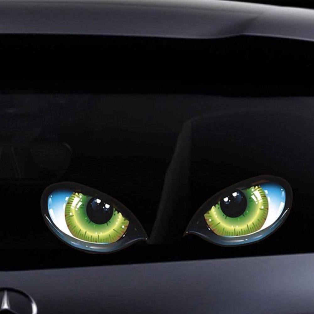 2pcs Car Decal Stickers Cat Eyes 2pcs Car Decal Stickers Cat Eyes
