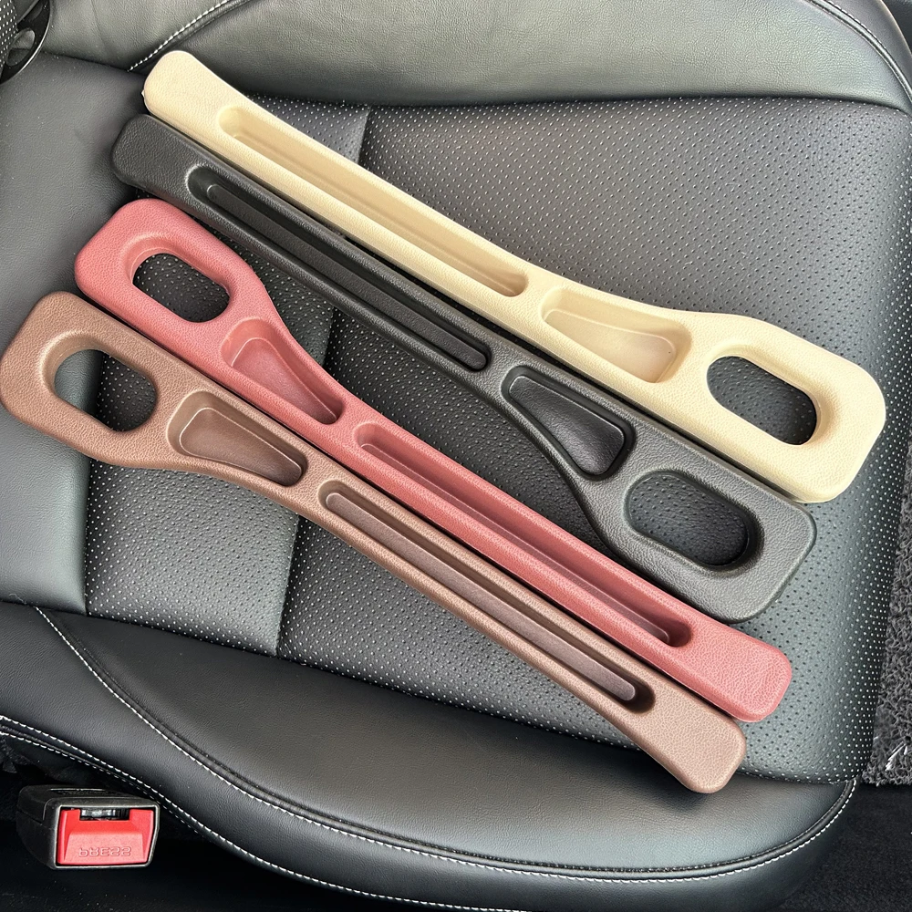 2Pcs Car Seat Gap Filler Seat Crevice Storage Box Bag Between Seats Console Organizer Decoration Interior Auto