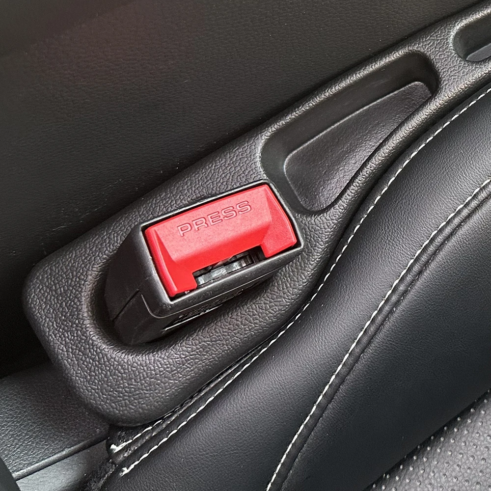 2Pcs Car Seat Gap Filler Seat Crevice Storage Box Bag Between Seats Console Organizer Decoration Interior Auto