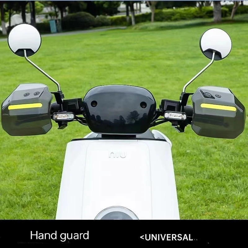2pcs Easy to Install and Disassemble Hand Guard for Scooter Motorcycle ATV with Night Reflective Strip Wind Rain and 2pcs Easy to Install and Disassemble Hand Guard for Scooter Motorcycle ATV with Night Reflective Strip Wind Rain and