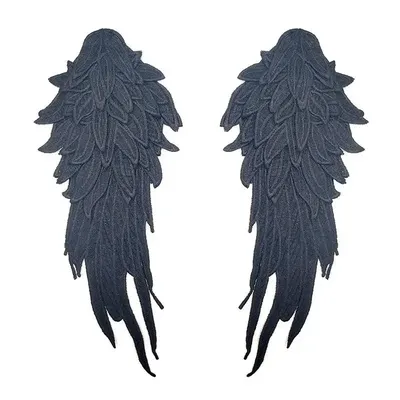 2Pcs Embroidery Angel Wing Applique Sewing Flower Collar Patch For Wedding Party Gown Bridal Dress Clothes DIY Crafts 2Pcs Embroidery Angel Wing Applique Sewing Flower Collar Patch For Wedding Party Gown Bridal Dress Clothes DIY Crafts