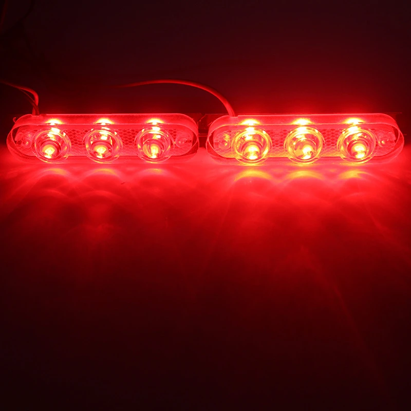 2Pcs LED Lights Car Strobe Police Lights Emergency Safety Warning Lamp Assembly 12V Car Motorcycles Flasher Auto 2Pcs LED Lights Car Strobe Police Lights Emergency Safety Warning Lamp Assembly 12V Car Motorcycles Flasher Auto