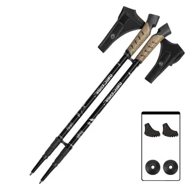 2PCS Nordic Walking Poles Trek Pole Telescopic Alpenstock 7075 Aluminum Alloy Shooting Crutch Senderismo Walking Stick 2PCS Nordic Walking Poles Trek Pole Telescopic Alpenstock 7075 Aluminum Alloy Shooting Crutch Senderismo Walking Stick