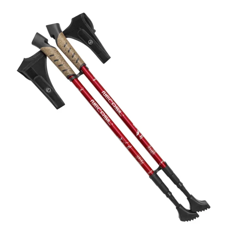 2PCS Nordic Walking Poles Trek Pole Telescopic Alpenstock 7075 Aluminum Alloy Shooting Crutch Senderismo Walking Stick 2PCS Nordic Walking Poles Trek Pole Telescopic Alpenstock 7075 Aluminum Alloy Shooting Crutch Senderismo Walking Stick