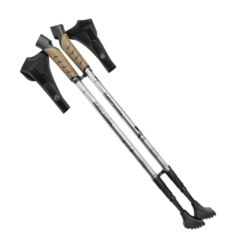 2PCS Nordic Walking Poles Trek Pole Telescopic Alpenstock 7075 Aluminum Alloy Shooting Crutch Senderismo Walking Stick 2PCS Nordic Walking Poles Trek Pole Telescopic Alpenstock 7075 Aluminum Alloy Shooting Crutch Senderismo Walking Stick