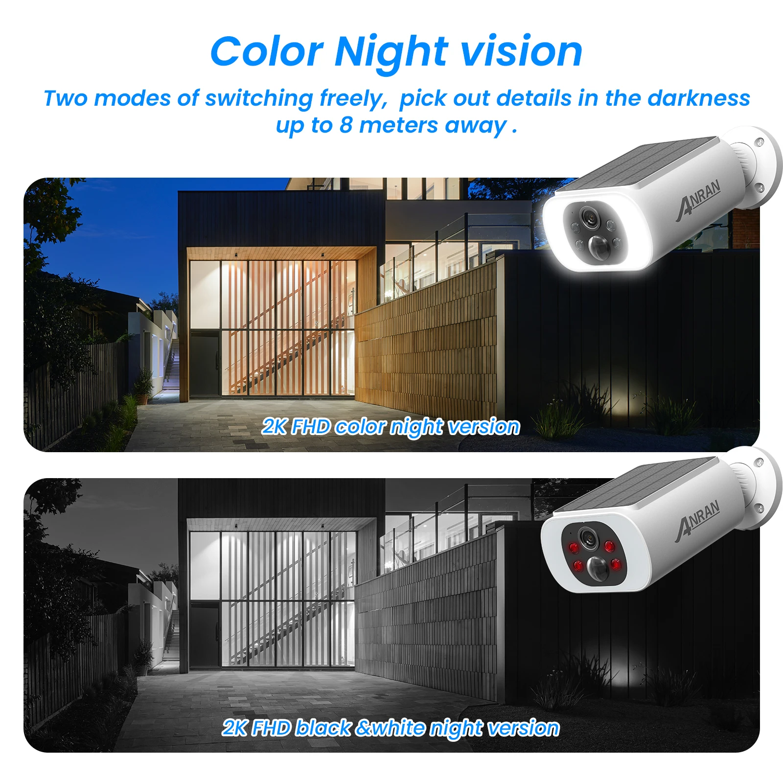 2PCS Outdoor Wireless WIFI Camera 2.4G 3MP Battery Solar Security Camera Floodlight Color Night Vision Local Alarm 2PCS Outdoor Wireless WIFI Camera 2.4G 3MP Battery Solar Security Camera Floodlight Color Night Vision Local Alarm