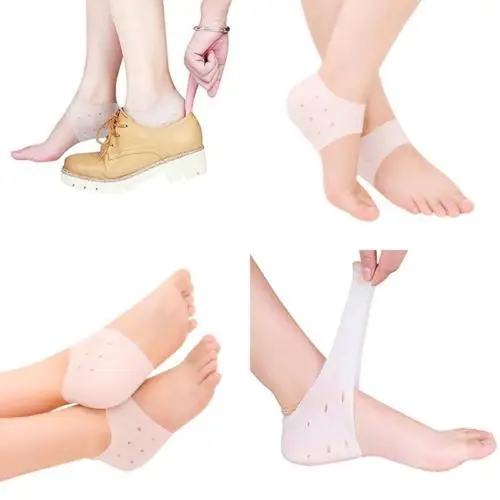 2PCS Protective Silicone Plantar Fasciitis Heel Spur Ankle Gel Support Pain Relief Moisturizing Gel Heel Inserts 2PCS Protective Silicone Plantar Fasciitis Heel Spur Ankle Gel Support Pain Relief Moisturizing Gel Heel Inserts