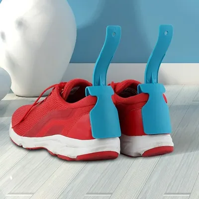 2pcs Shoe aid Lazy Shoes Helper, Shoe Horn Shoe, Lifting Helper Plastic Shoehorn Fits All Shoes