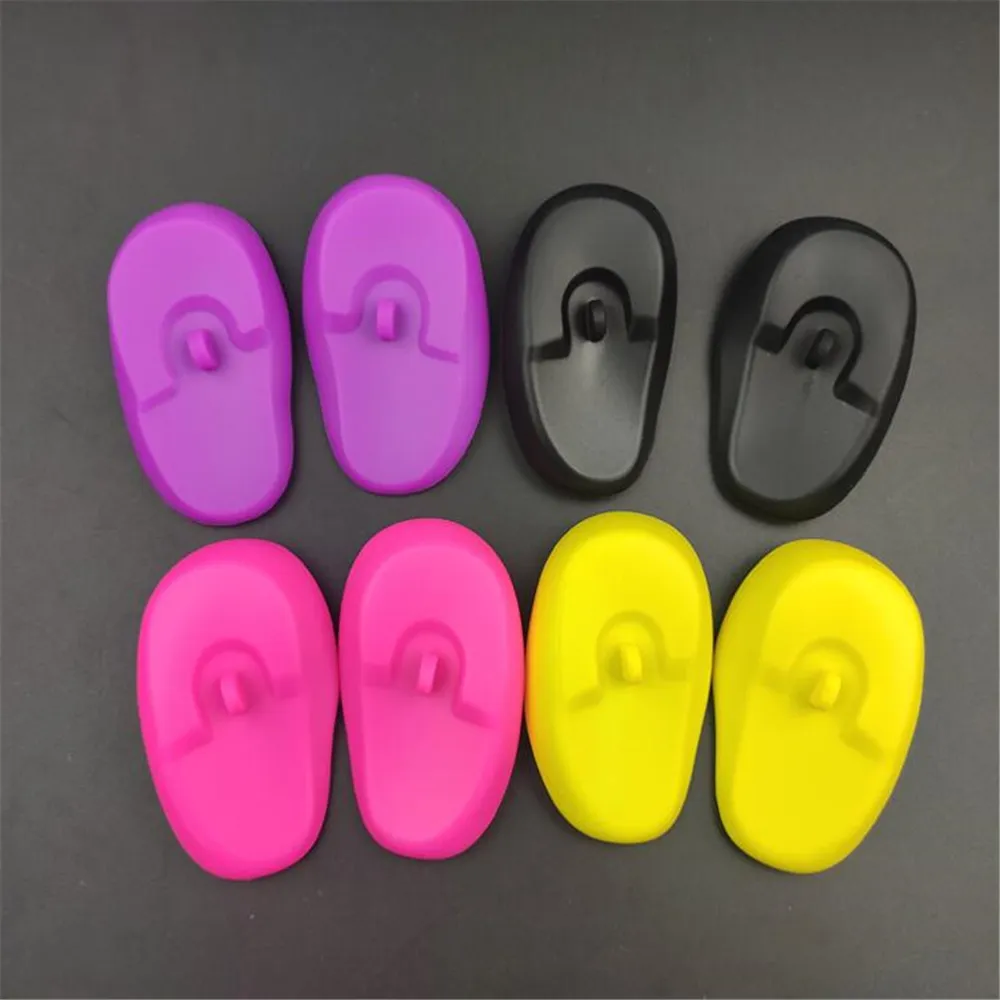 2pcs Silicone Ear Cover Hair Coloring Dyeing Ear Protector Waterproof Shower Ear Shield Earmuffs Caps Salon Styling 2pcs Silicone Ear Cover Hair Coloring Dyeing Ear Protector Waterproof Shower Ear Shield Earmuffs Caps Salon Styling