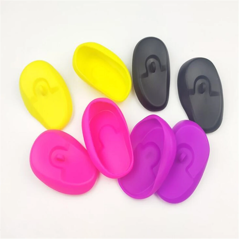 2pcs Silicone Ear Cover Hair Coloring Dyeing Ear Protector Waterproof Shower Ear Shield Earmuffs Caps Salon Styling 2pcs Silicone Ear Cover Hair Coloring Dyeing Ear Protector Waterproof Shower Ear Shield Earmuffs Caps Salon Styling