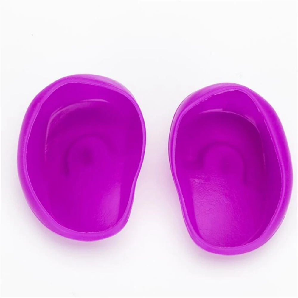 2pcs Silicone Ear Cover Hair Coloring Dyeing Ear Protector Waterproof Shower Ear Shield Earmuffs Caps Salon Styling 2pcs Silicone Ear Cover Hair Coloring Dyeing Ear Protector Waterproof Shower Ear Shield Earmuffs Caps Salon Styling