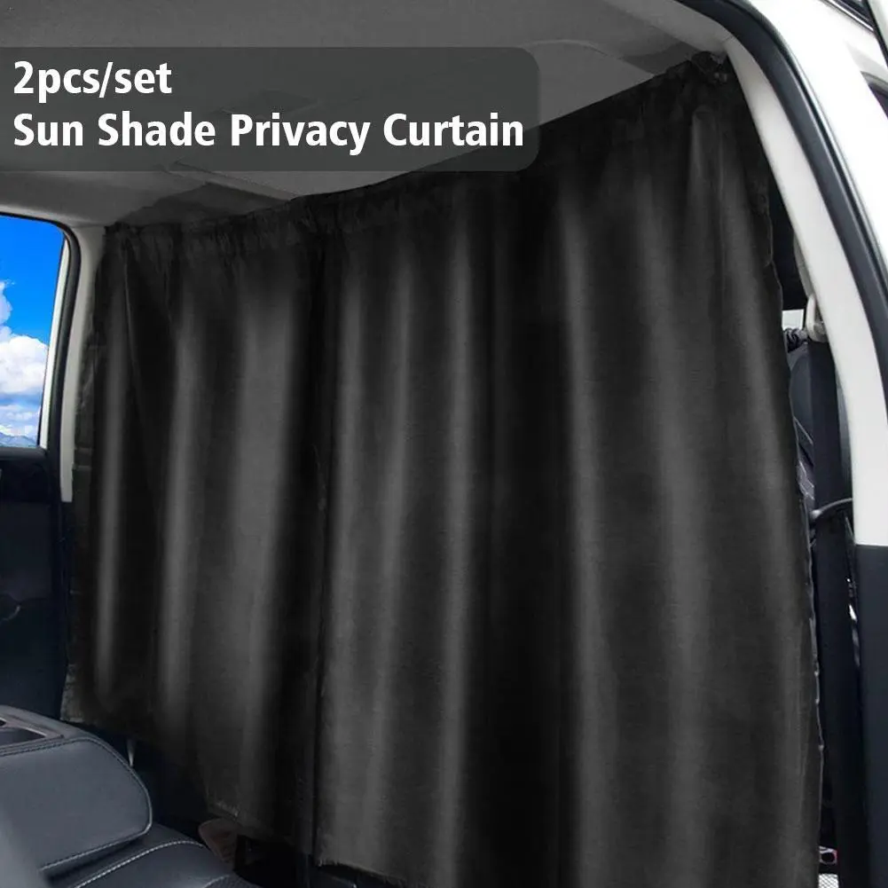 2pcs Sun Shade Privacy Curtain Taxi Car Isolation Curtain Partition Protection Curtain Commercial Car Interior