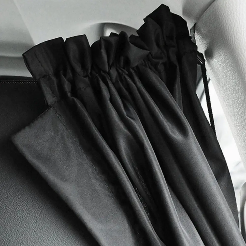 2pcs Sun Shade Privacy Curtain Taxi Car Isolation Curtain Partition Protection Curtain Commercial Car Interior