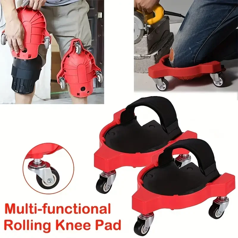 2pcs Universal Kneepads – Multifunctional Kneeling Pulley, Foam Padded Mobile Wheels, Floor Tiles Seams & Woodworking 2pcs Universal Kneepads – Multifunctional Kneeling Pulley, Foam Padded Mobile Wheels, Floor Tiles Seams & Woodworking