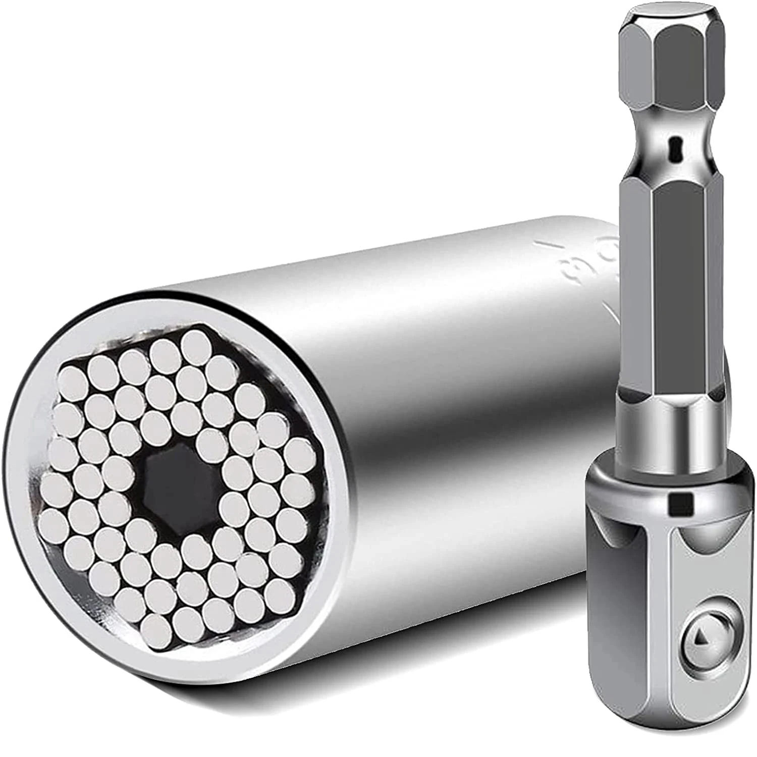 2pcs Universal Torque Wrench Power Drill Ratchet Bushing Spanner Key Magic Multi Hand Tools 7-19mm Head Set Socket
