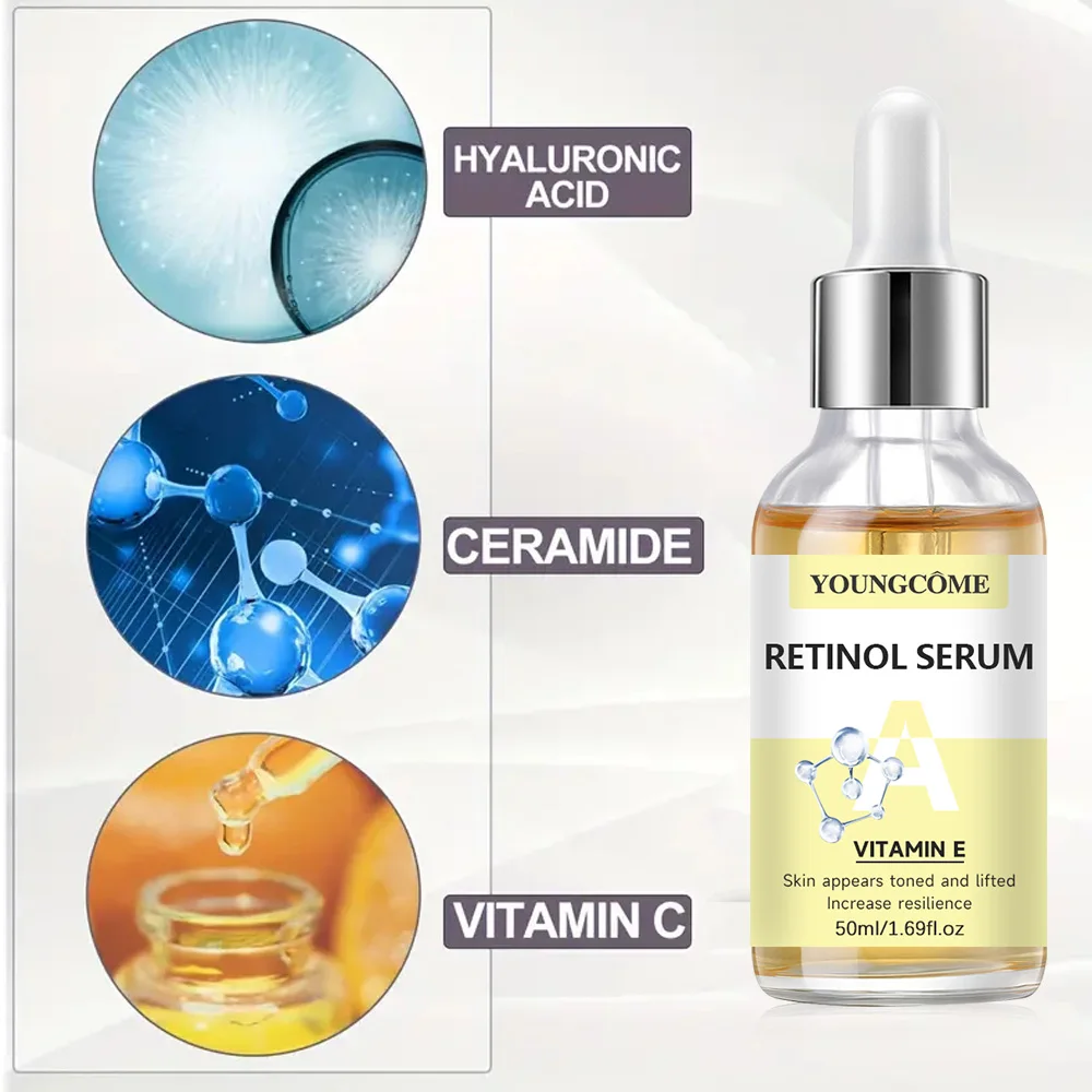 2pcs Vitamin C and retinol fortified serum rich in VC,keep skin hydrated and smooth,smooth fine lines and