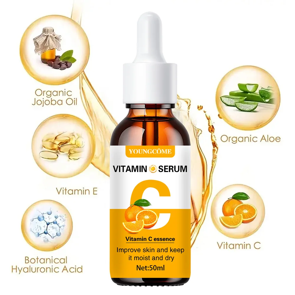 2pcs Vitamin C and retinol fortified serum rich in VC,keep skin hydrated and smooth,smooth fine lines and