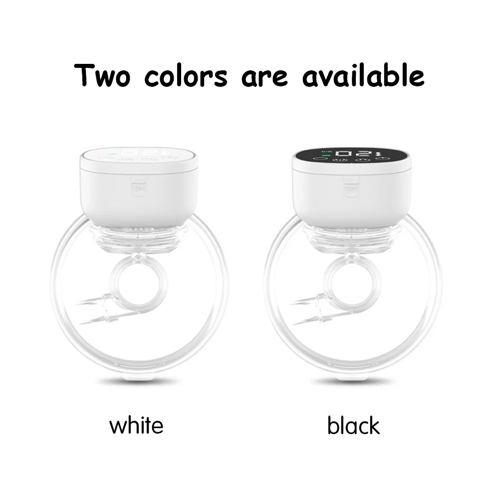 2pcs Wearable Breast Pum Hands Free Electric Breast Pump Silent Invisible Breast Pump 3 Modes 9 Levels of Suction 180ML