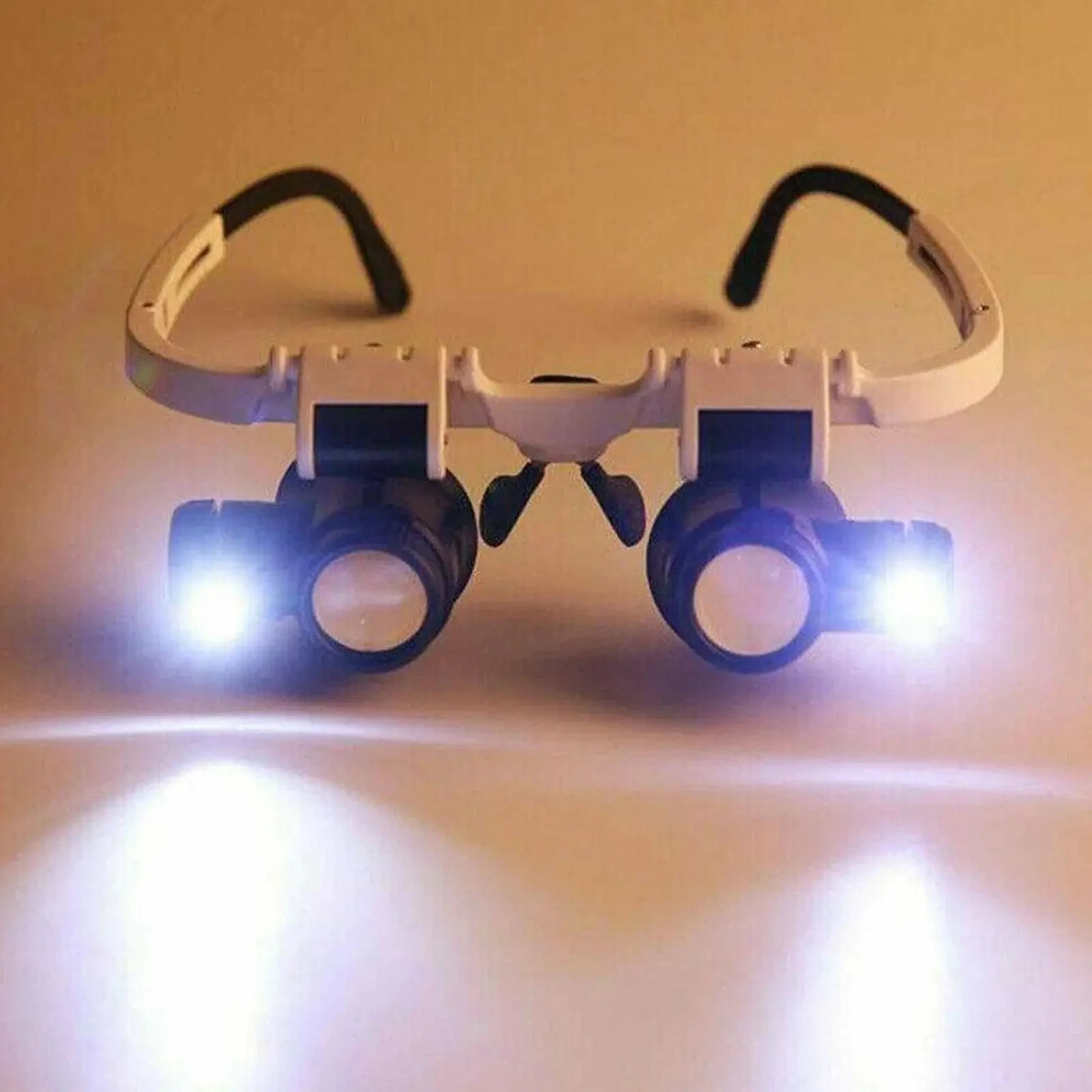 2XLED Watch Jeweler Repair Magnifier Head-Mounted Headband Adjustable Magnifying Head Eye Glasses Loupe Lens 8X 15X 23X 2XLED Watch Jeweler Repair Magnifier Head-Mounted Headband Adjustable Magnifying Head Eye Glasses Loupe Lens 8X 15X 23X