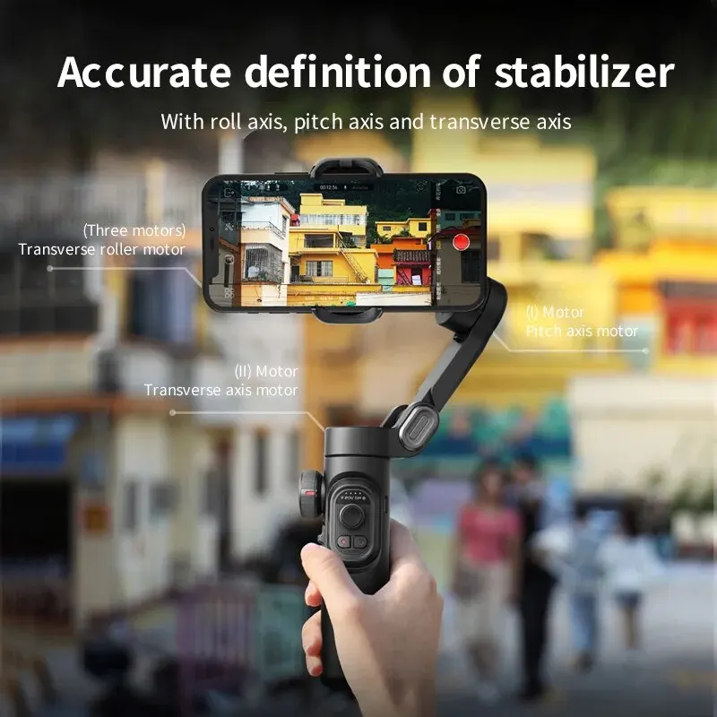 3-Axis Handheld Gimbal Stabilizer SmartXE for Smartphone for iPhone Android AI Face Tracking TikTok Vlog 3-Axis Handheld Gimbal Stabilizer SmartXE for Smartphone for iPhone Android AI Face Tracking TikTok Vlog