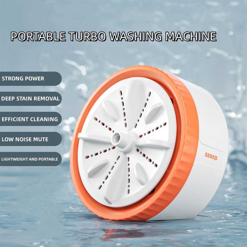 3 Gear Timing Mini Washing Machine Portable Rotating Turbine Washing Machine Underwear Socks Baby's Clothes Washing